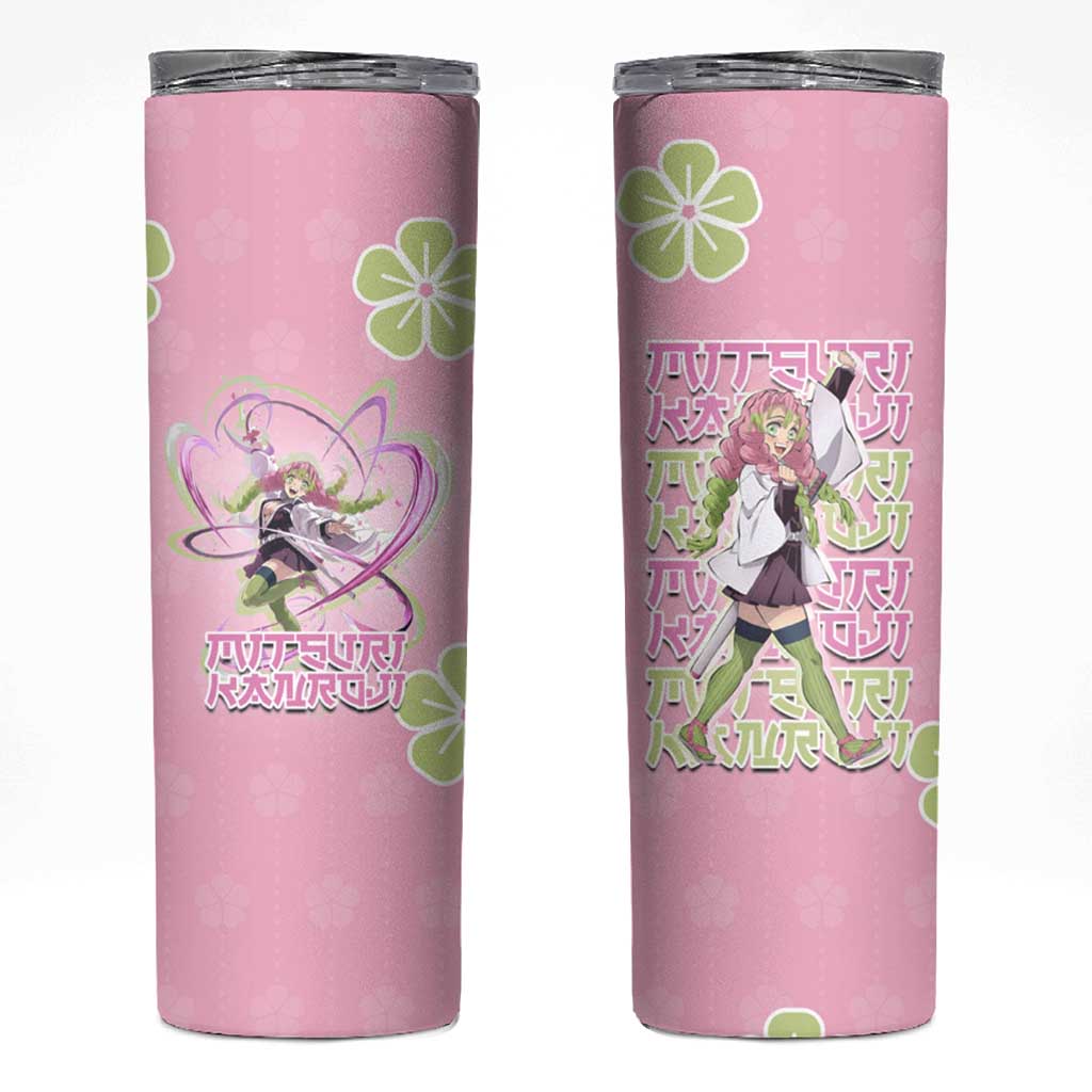 Kanroji Mitsuri Demon Slayer Skinny Tumbler Pastel Blossom Anime Lovecore Style