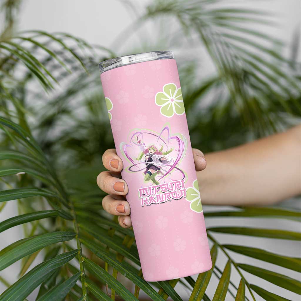 Kanroji Mitsuri Demon Slayer Skinny Tumbler Pastel Blossom Anime Lovecore Style