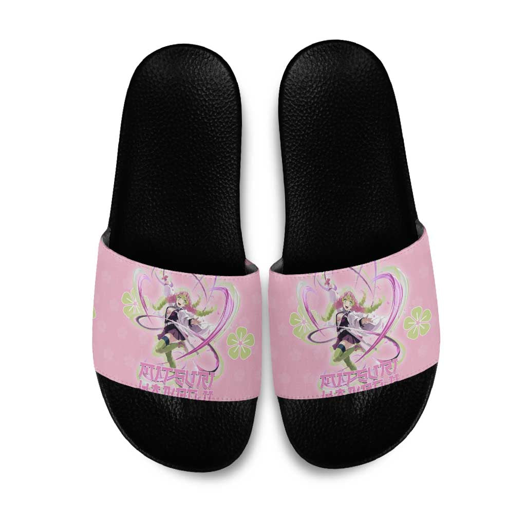 Kanroji Mitsuri Demon Slayer Slide Sandals Pastel Blossom Anime Lovecore Style