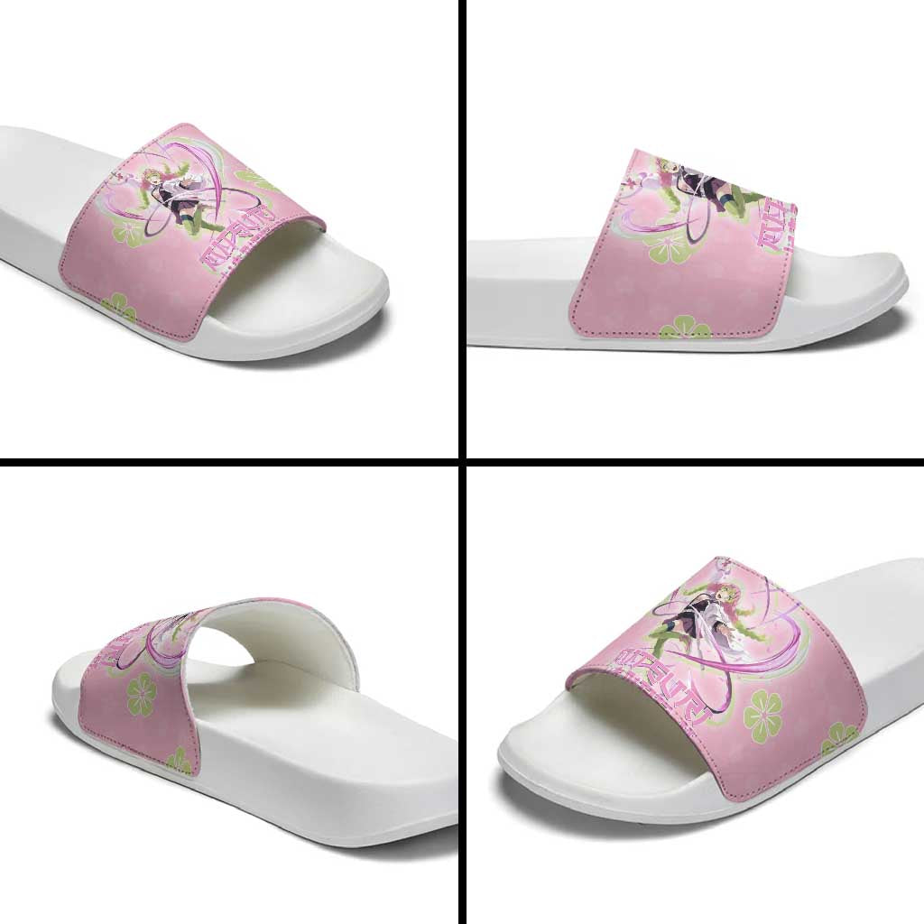 Kanroji Mitsuri Demon Slayer Slide Sandals Pastel Blossom Anime Lovecore Style