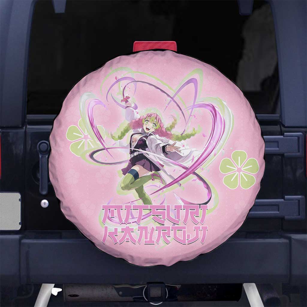 Kanroji Mitsuri Demon Slayer Spare Tire Cover Pastel Blossom Anime Lovecore Style