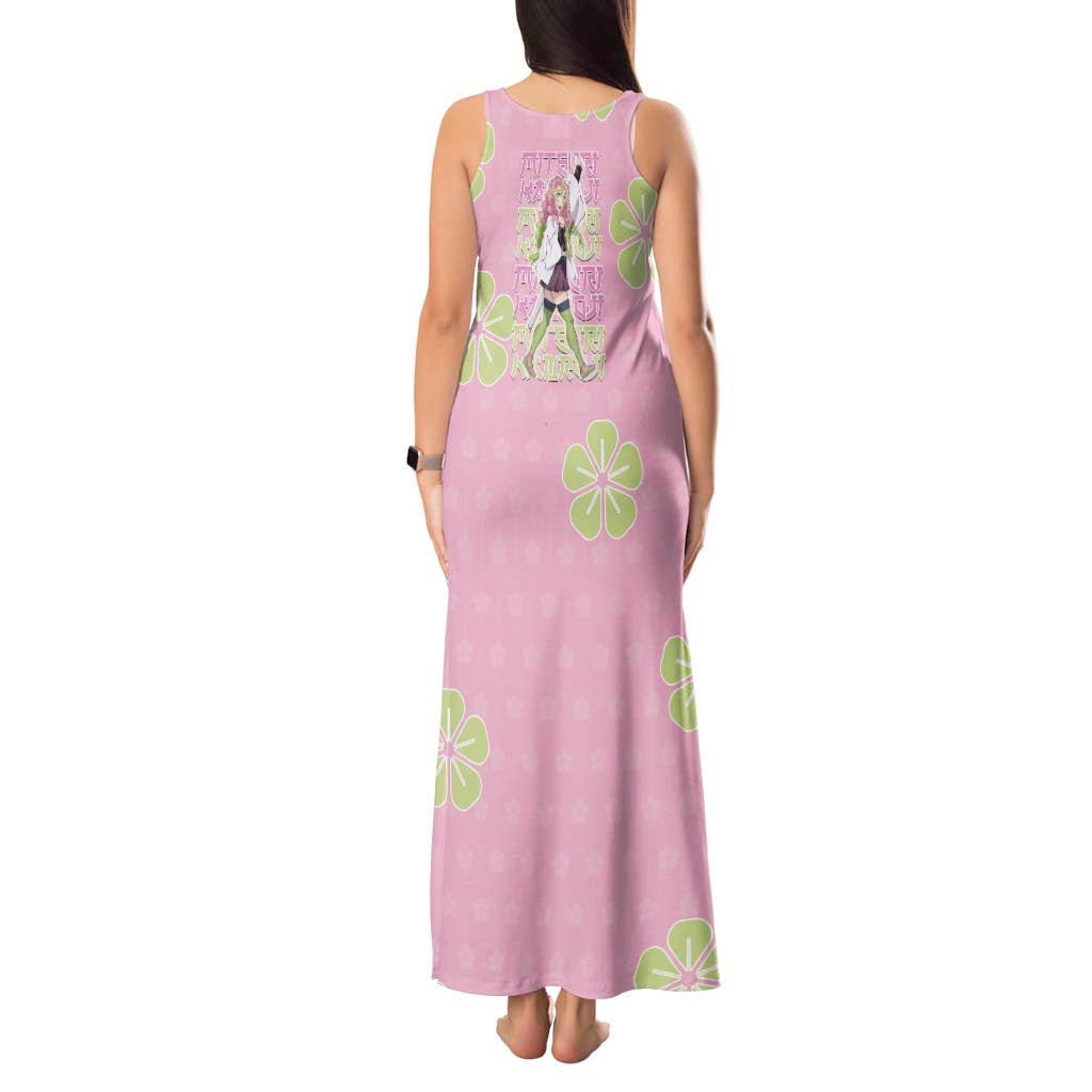 Kanroji Mitsuri Demon Slayer Tank Maxi Dress Pastel Blossom Anime Lovecore Style