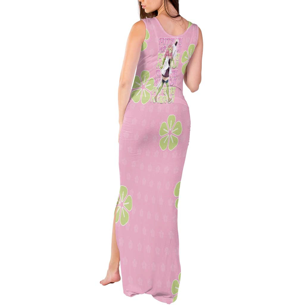 Kanroji Mitsuri Demon Slayer Tank Maxi Dress Pastel Blossom Anime Lovecore Style
