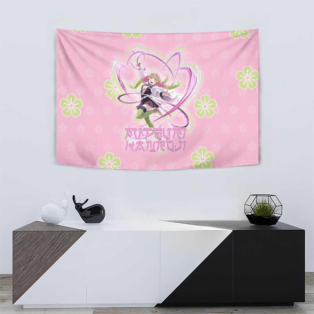 Kanroji Mitsuri Demon Slayer Tapestry Pastel Blossom Anime Lovecore Style