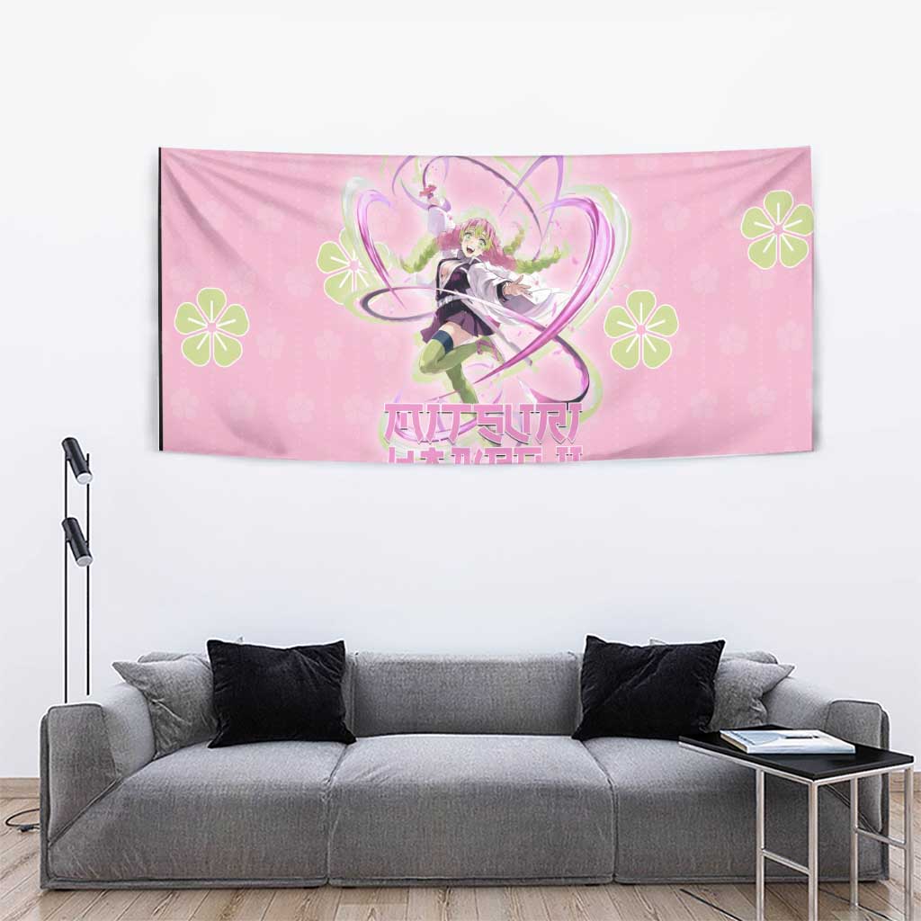 Kanroji Mitsuri Demon Slayer Tapestry Pastel Blossom Anime Lovecore Style