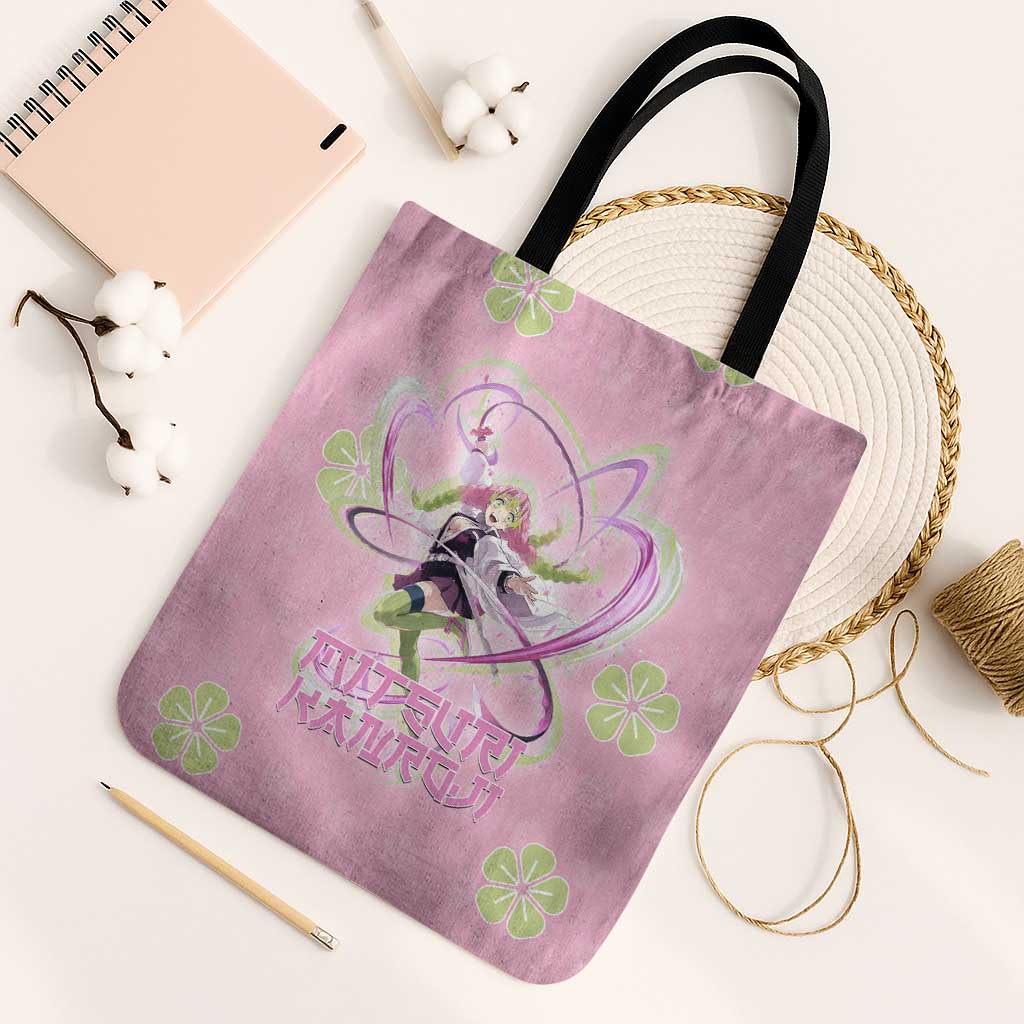 Kanroji Mitsuri Demon Slayer Tote Bag Pastel Blossom Anime Lovecore Style