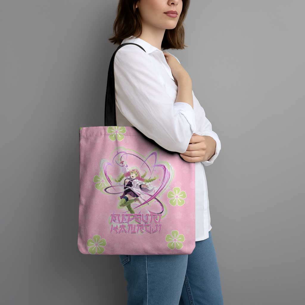 Kanroji Mitsuri Demon Slayer Tote Bag Pastel Blossom Anime Lovecore Style