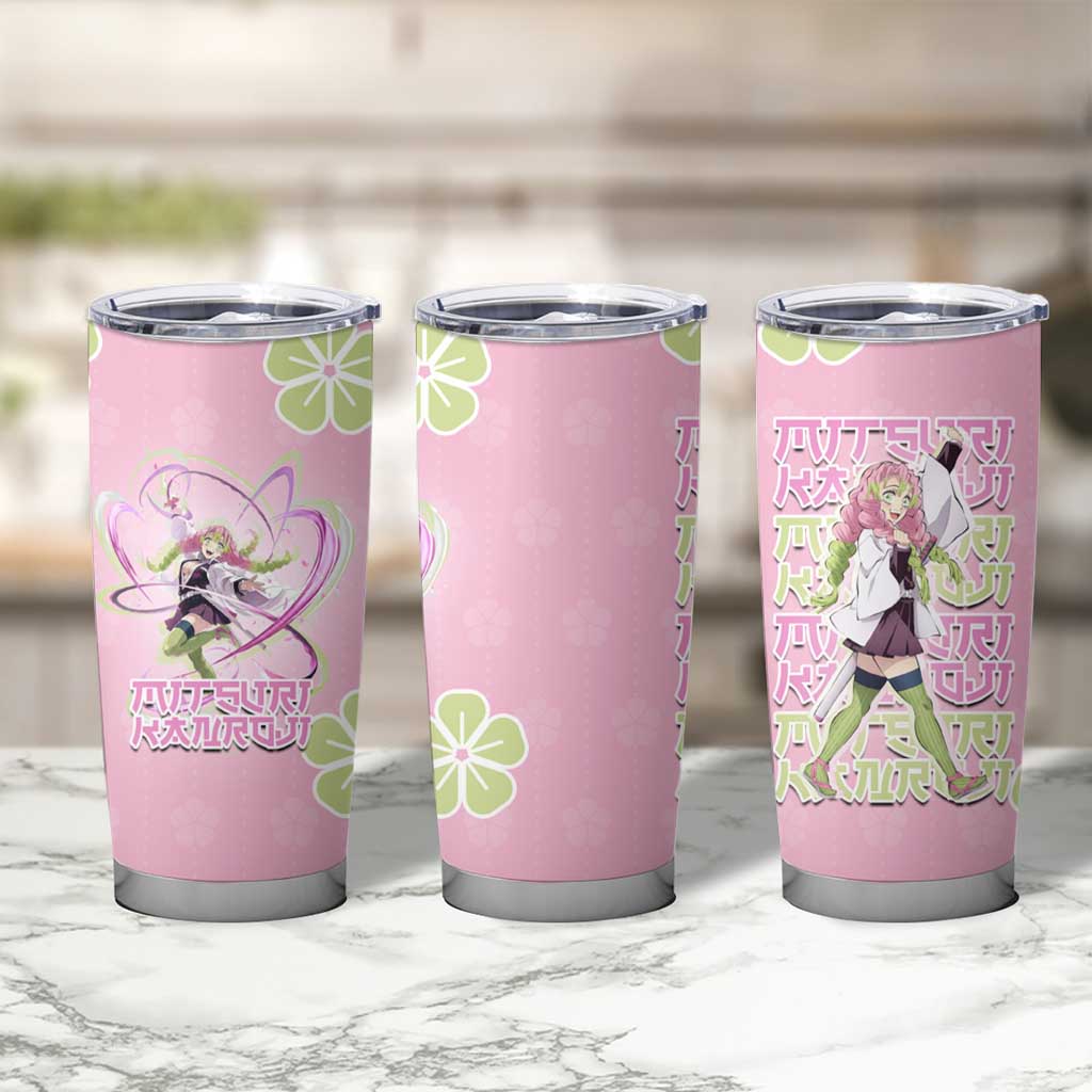 Kanroji Mitsuri Demon Slayer Tumbler Cup Pastel Blossom Anime Lovecore Style
