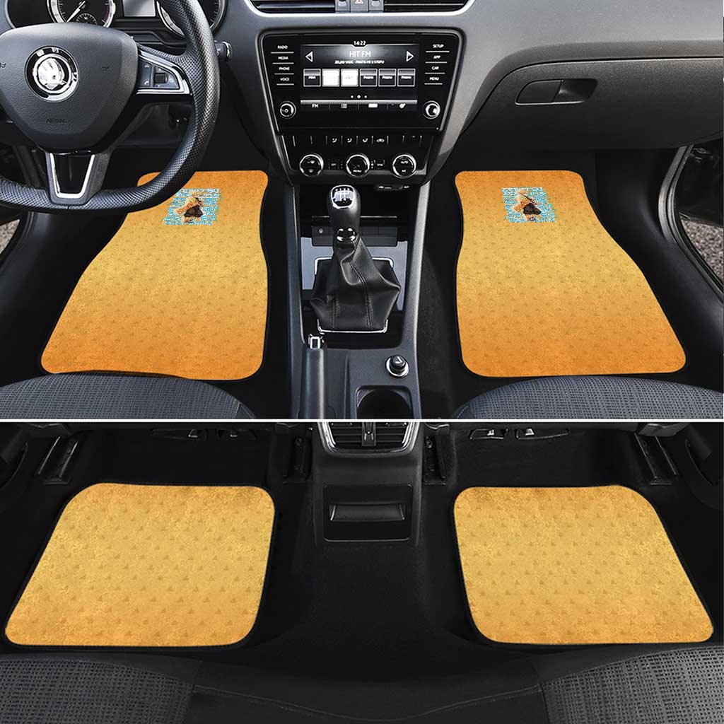 Zenitsu Agatsuma Demon Slayer Car Mats Thunder Spark Anime Tri-Pattern Style