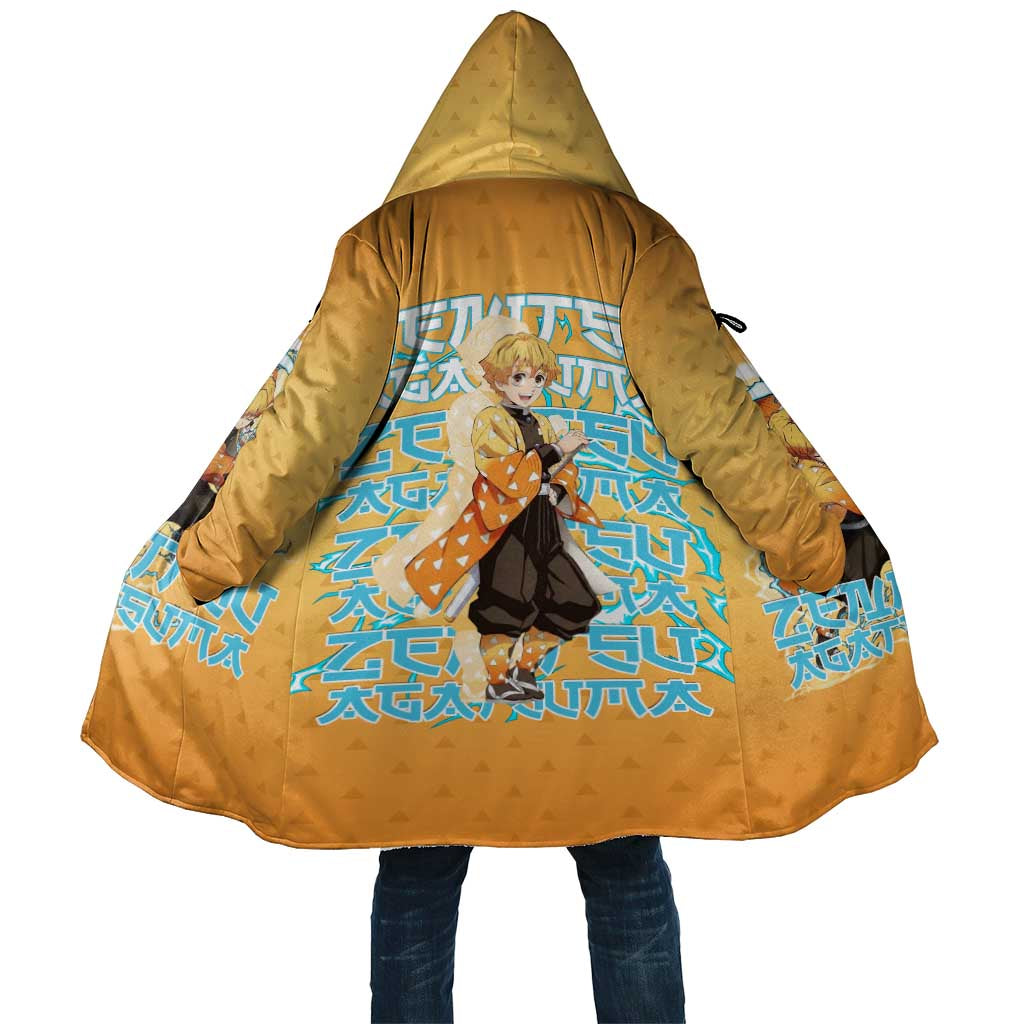 Zenitsu Agatsuma Demon Slayer Cloak Thunder Spark Anime Tri-Pattern Style