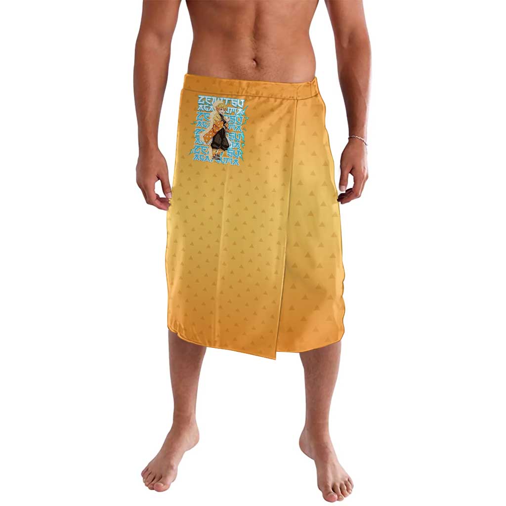 Zenitsu Agatsuma Demon Slayer Lavalava Thunder Spark Anime Tri-Pattern Style