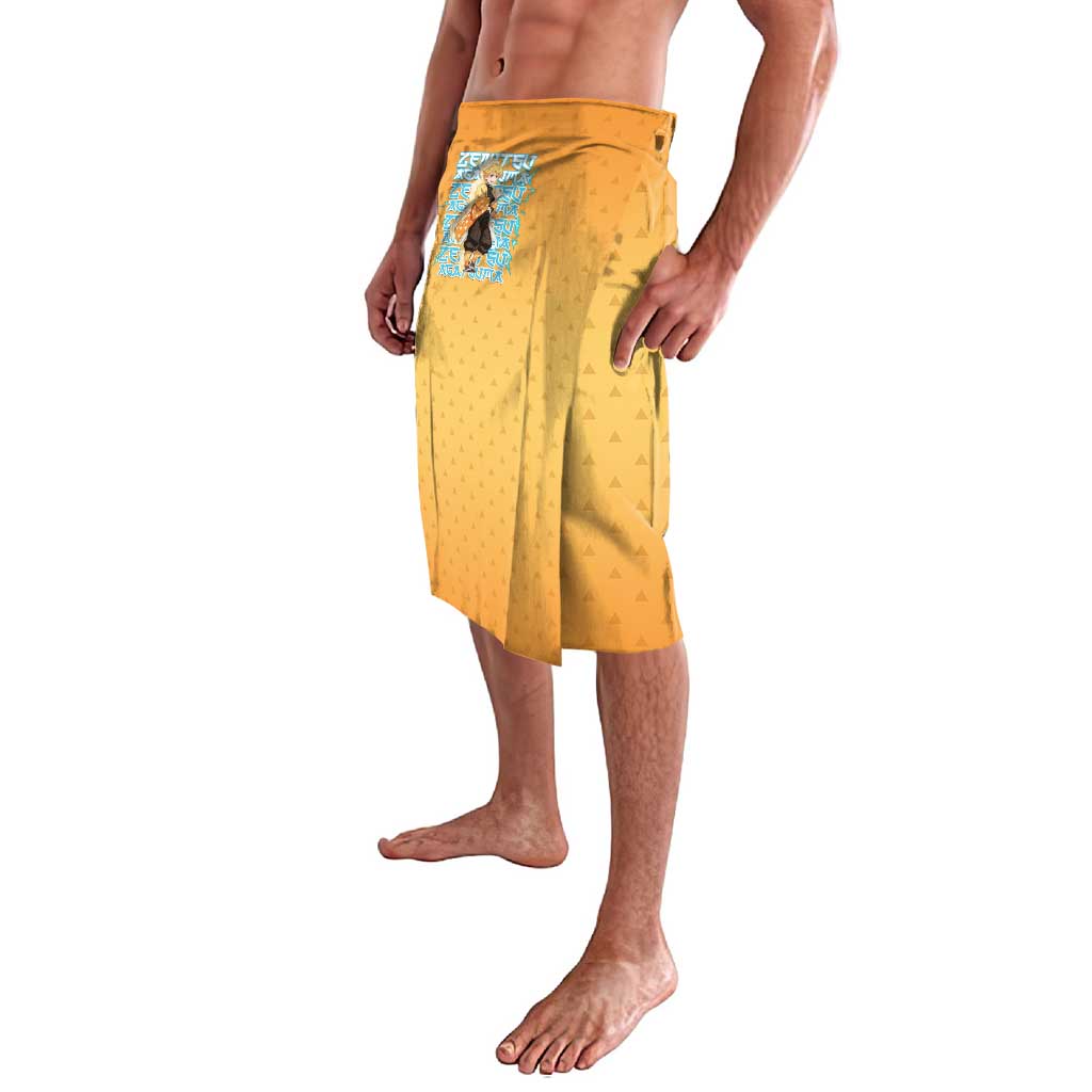 Zenitsu Agatsuma Demon Slayer Lavalava Thunder Spark Anime Tri-Pattern Style