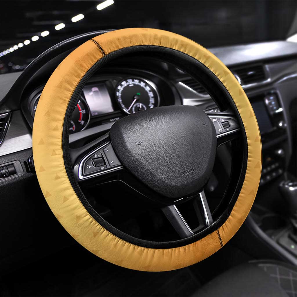 Zenitsu Agatsuma Demon Slayer Steering Wheel Cover Thunder Spark Anime Tri-Pattern Style