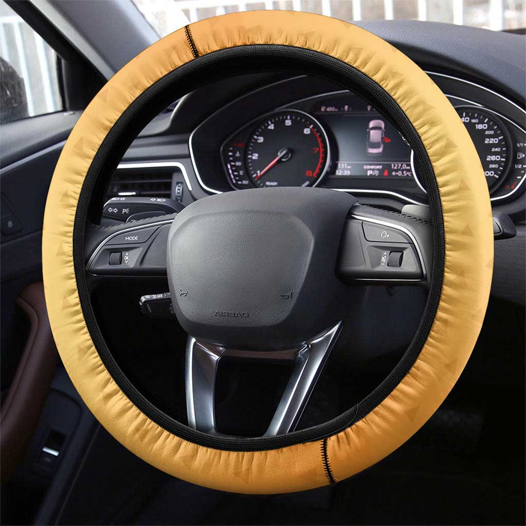 Zenitsu Agatsuma Demon Slayer Steering Wheel Cover Thunder Spark Anime Tri-Pattern Style