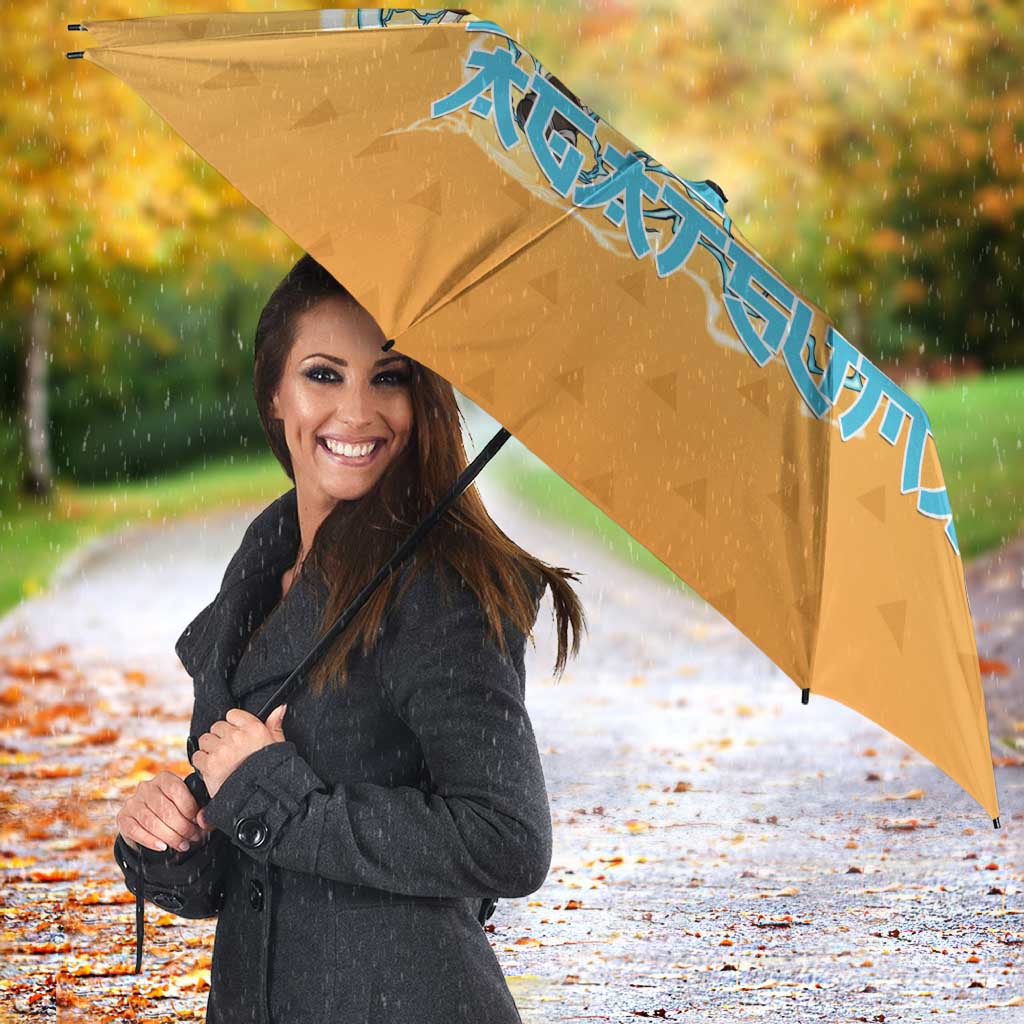 Zenitsu Agatsuma Demon Slayer Umbrella Thunder Spark Anime Tri-Pattern Style