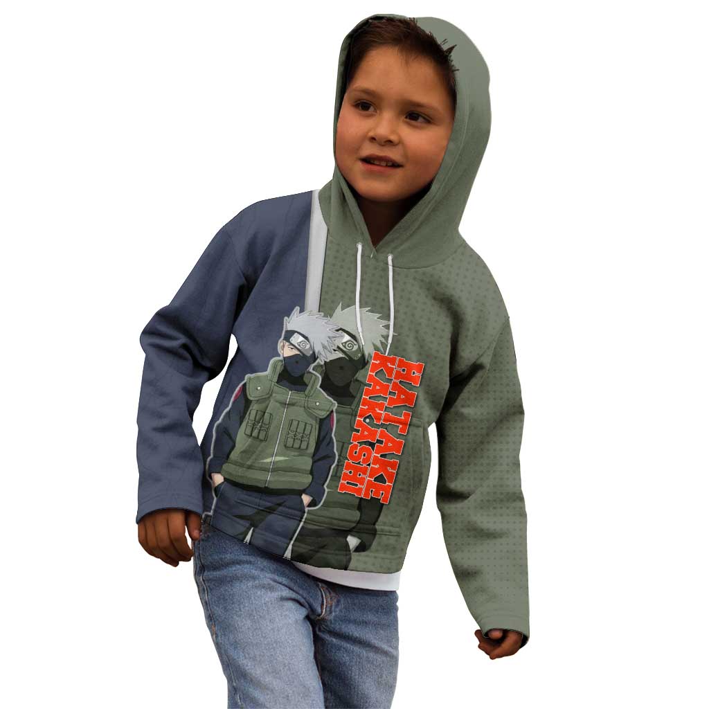Hatake Kakashi Naruto Kid Hoodie Retro Manga Grid Pop Style