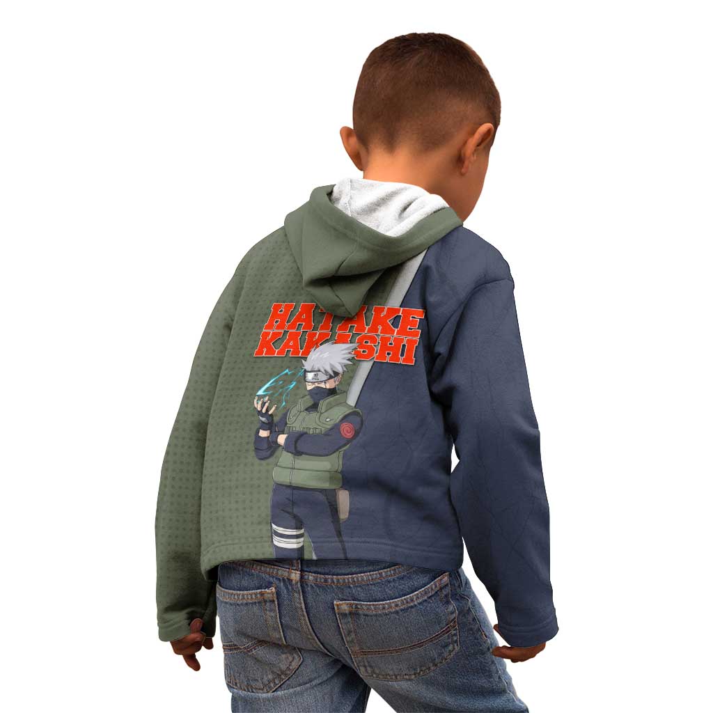 Hatake Kakashi Naruto Kid Hoodie Retro Manga Grid Pop Style