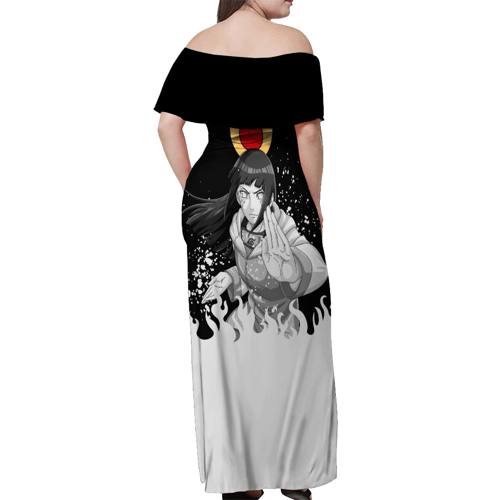 Hinata Hyuga - Naruto Off Shoulder Maxi Dress