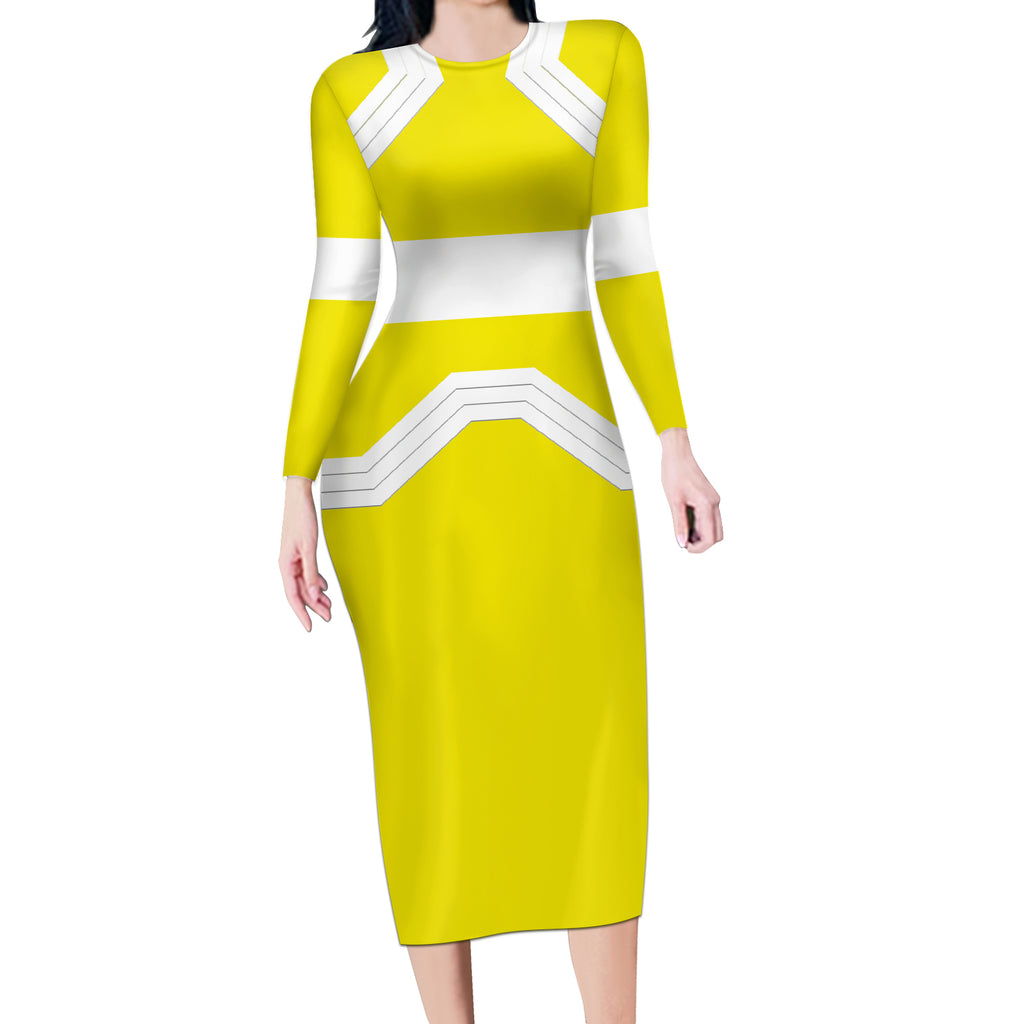 Cyberpunk David Martinez Long Sleeve Bodycon Dress