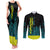 Cyberpunk Maine Couples Matching Tank Maxi Dress and Long Sleeve Button Shirt