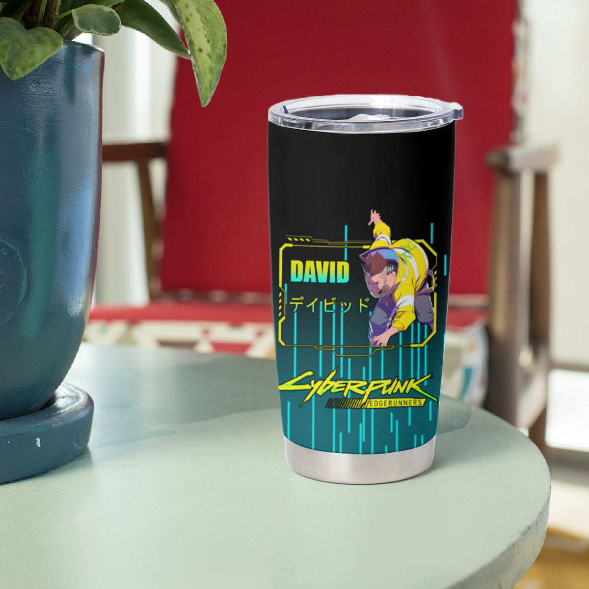 David Martinez Tumbler Cup Cyberpunk