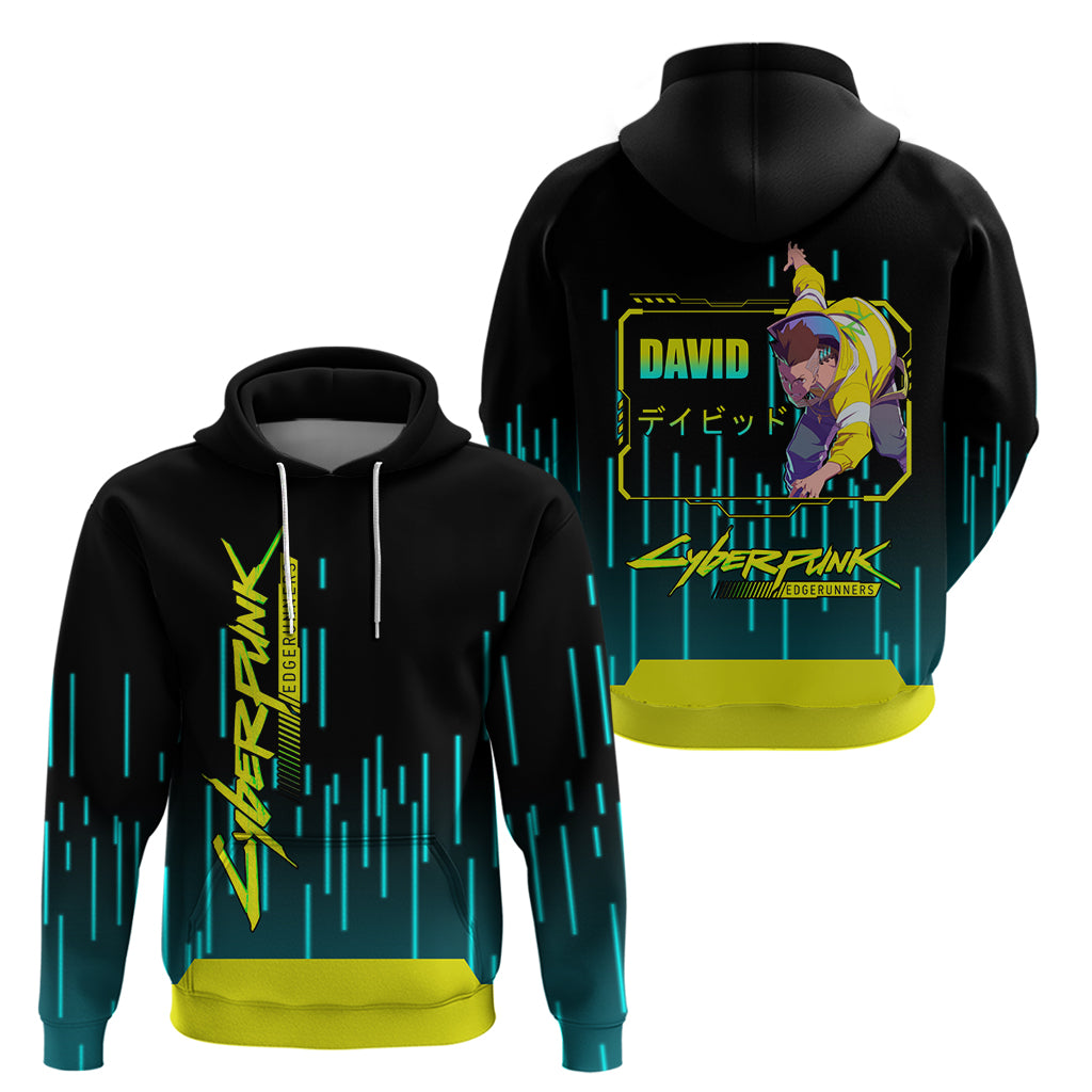 Cyberpunk David Martinez Zip Hoodie
