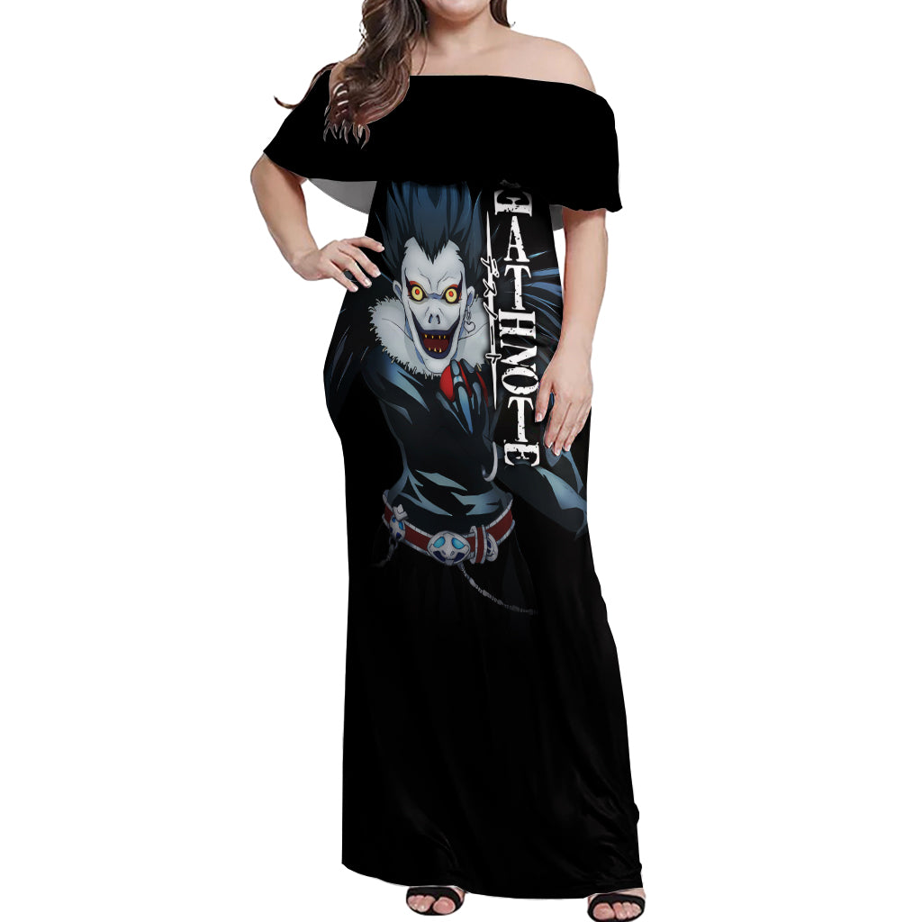 Ryuk Off Shoulder Maxi Dress Death Note