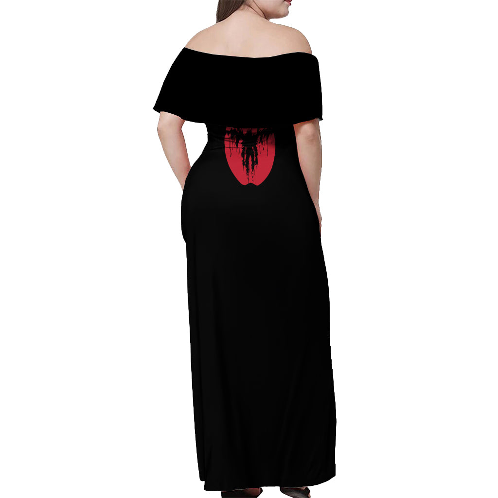Ryuk Off Shoulder Maxi Dress Death Note