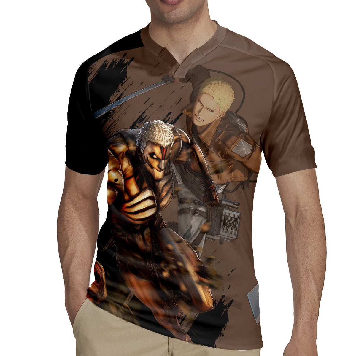 Armored Titan Rugby Jersey Attack On Titan