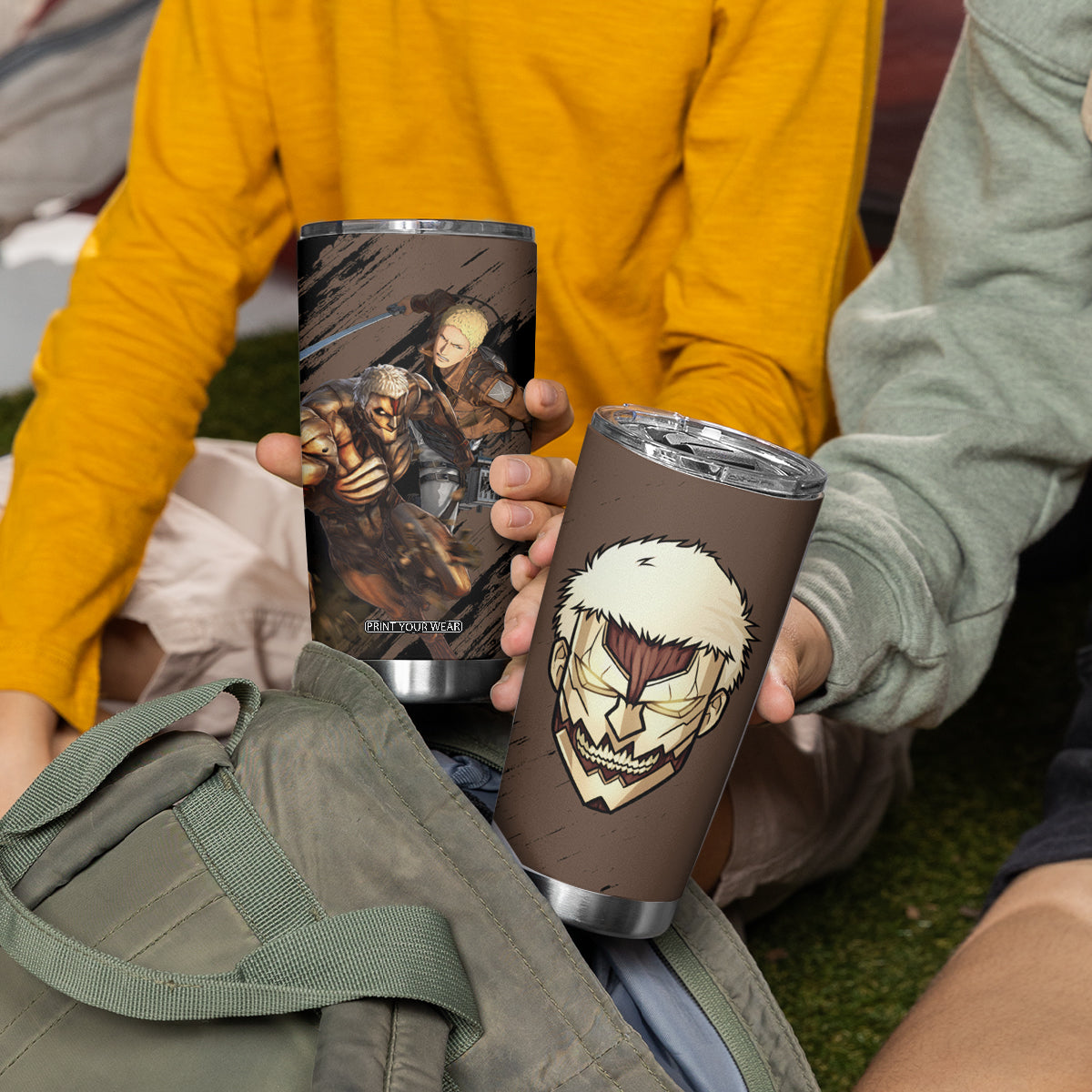 Armored Titan Tumbler Cup Attack On Titan