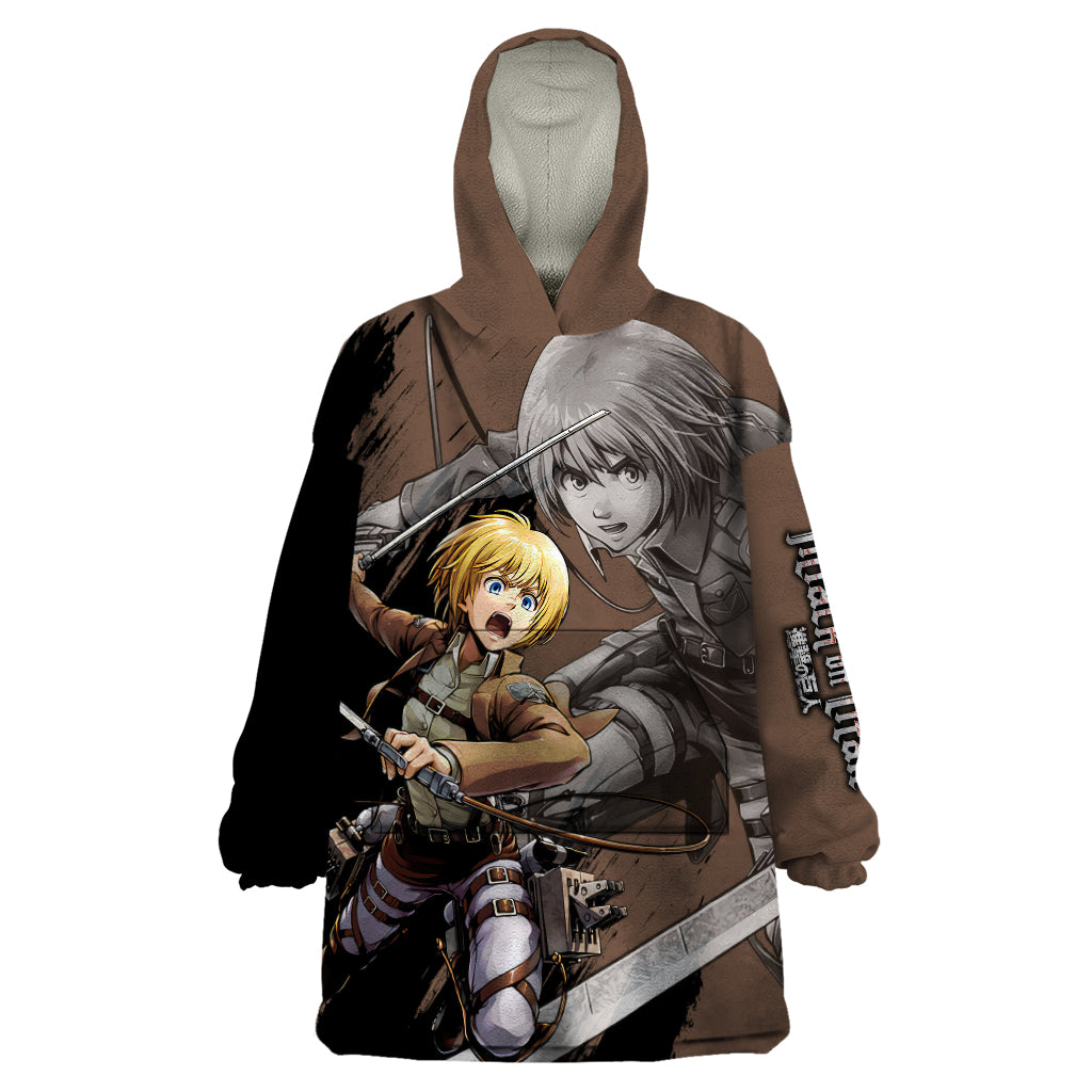 Armin Arler Wearable Blanket Hoodie Attack On Titan