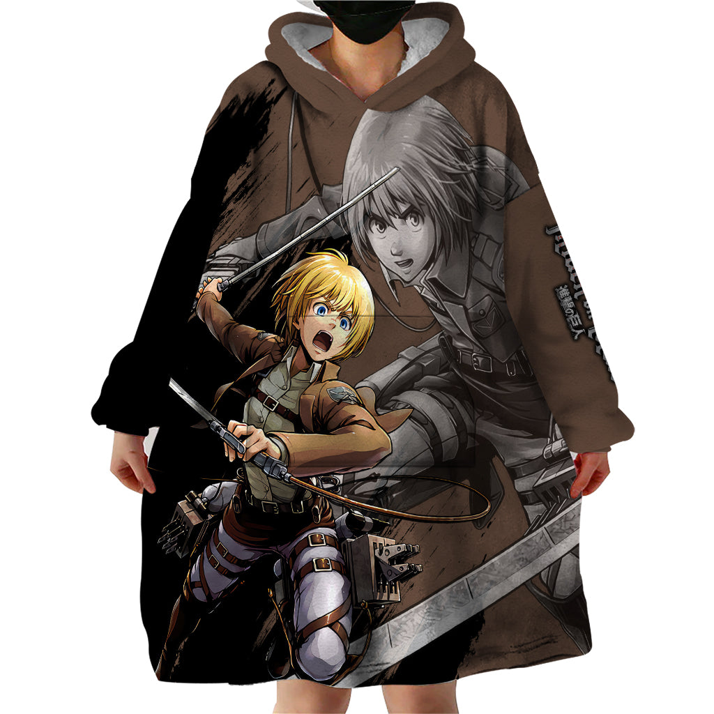 Armin Arler Wearable Blanket Hoodie Attack On Titan