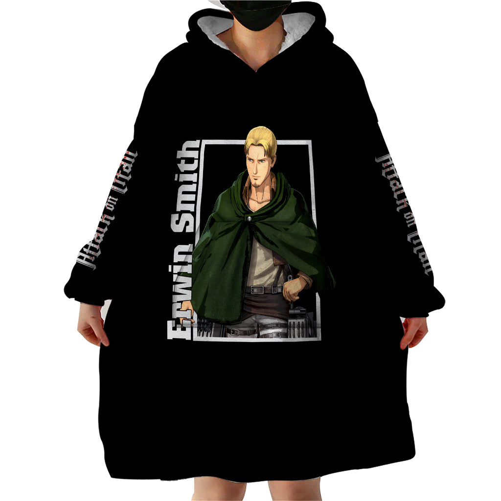Erwin Smith Wearable Blanket Hoodie Attack On Titan