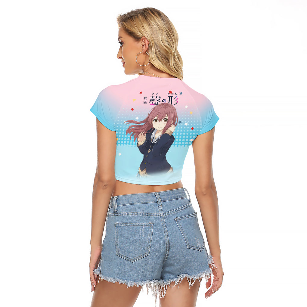 Nishimiya Shouko Raglan Cropped T Shirt A Slient Voice