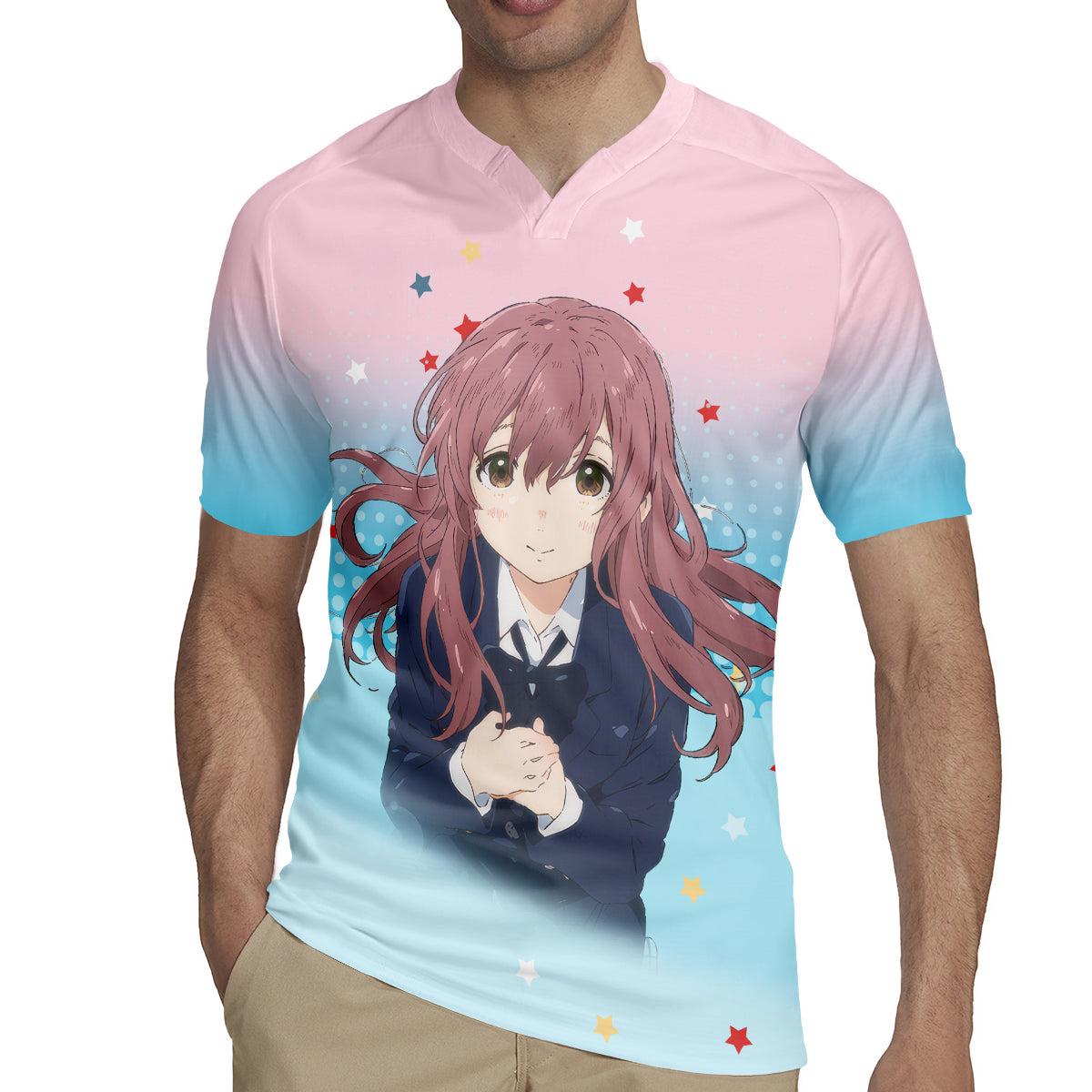 Nishimiya Shouko Rugby Jersey A Slient Voice