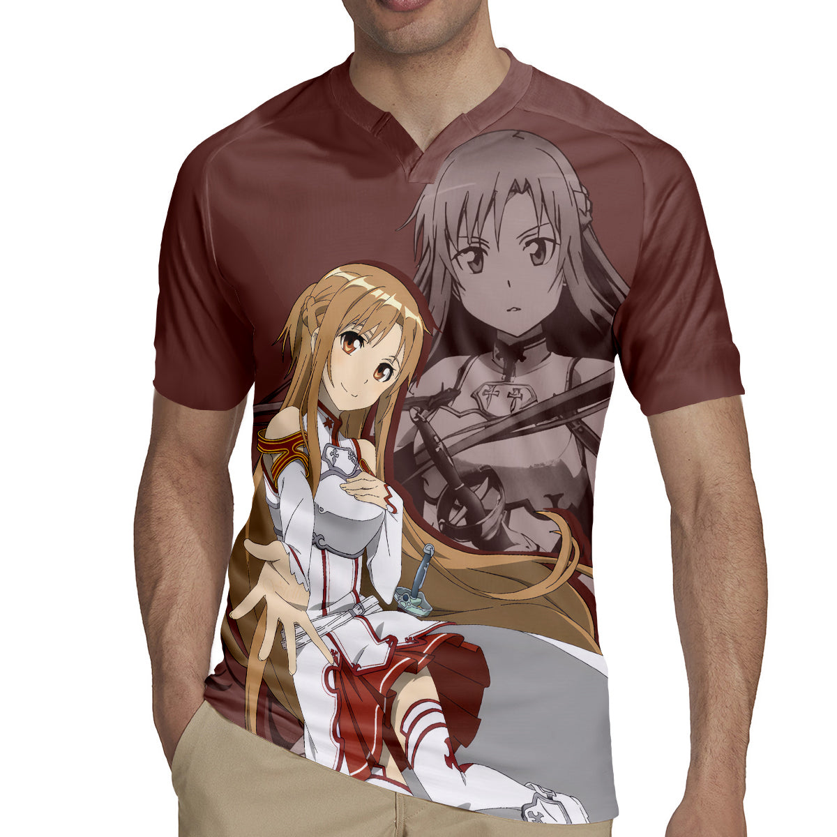 Asuna Yuuki Rugby Jersey Sword Art Online