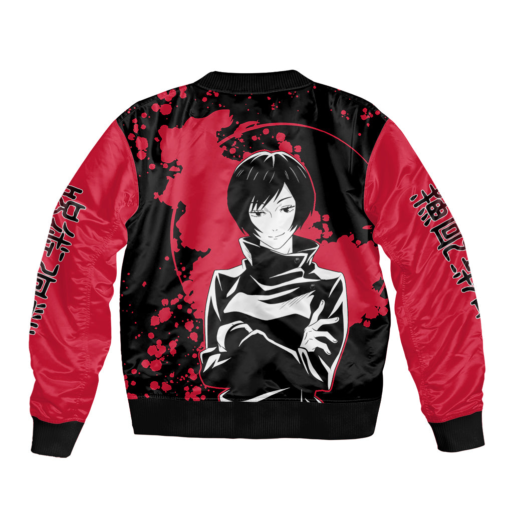 Mai Zenin Jujutsu Kaisen Bomber Jacket Manga Style Art