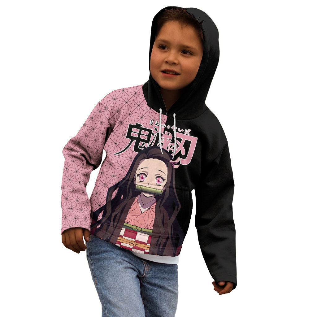 Nezuko Kamado Demon Slayer Kid Hoodie Anime Style