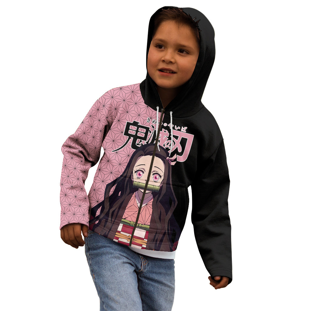 Nezuko Kamado Demon Slayer Kid Hoodie Anime Style