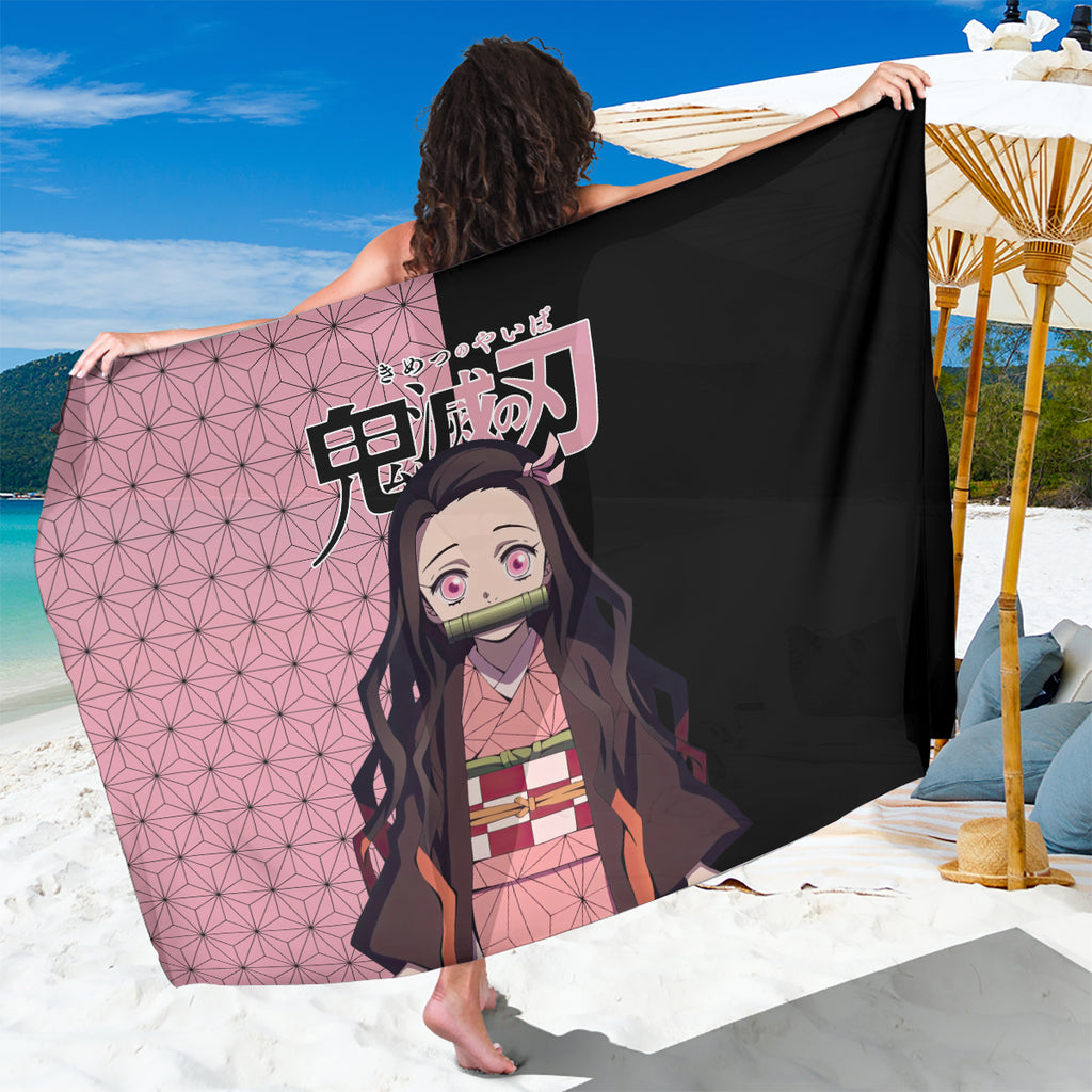 Nezuko Kamado Demon Slayer Sarong Anime Style