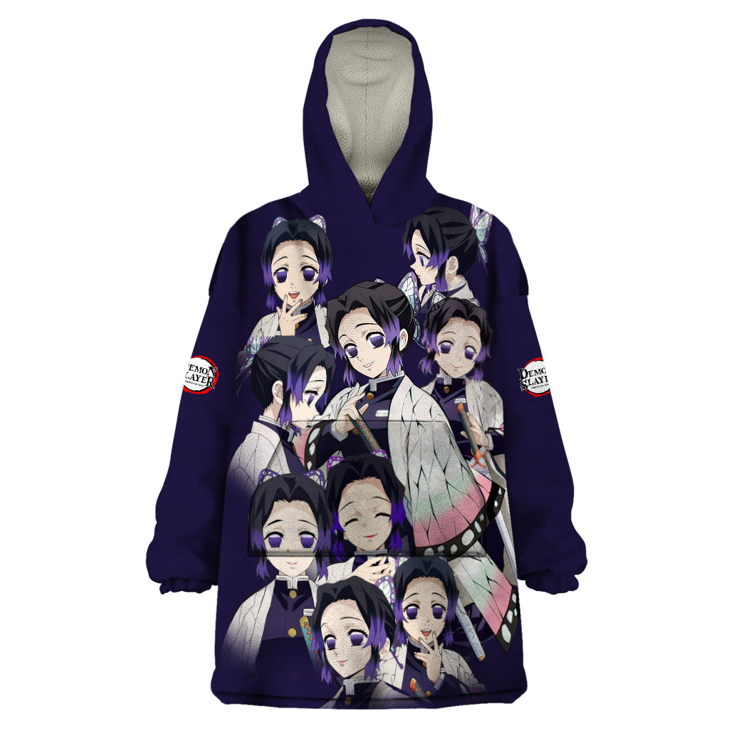 Shinobu Kocho Demon Slayer Wearable Blanket Hoodie Anime Style