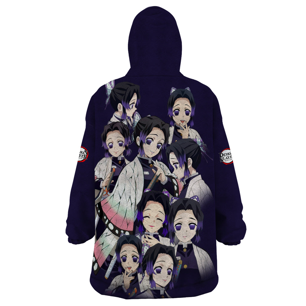 Shinobu Kocho Demon Slayer Wearable Blanket Hoodie Anime Style