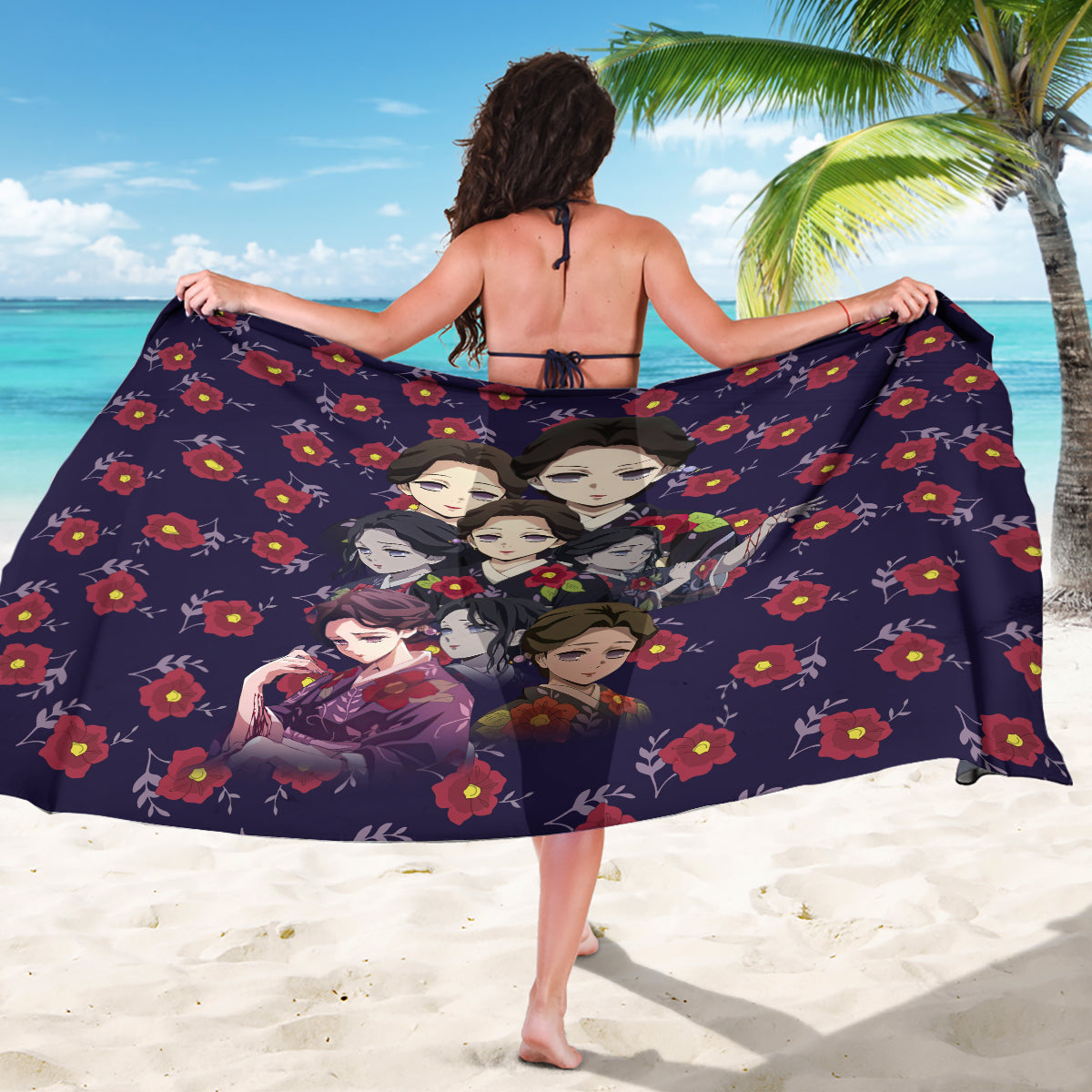 Tamayo Demon Slayer Sarong Anime Style