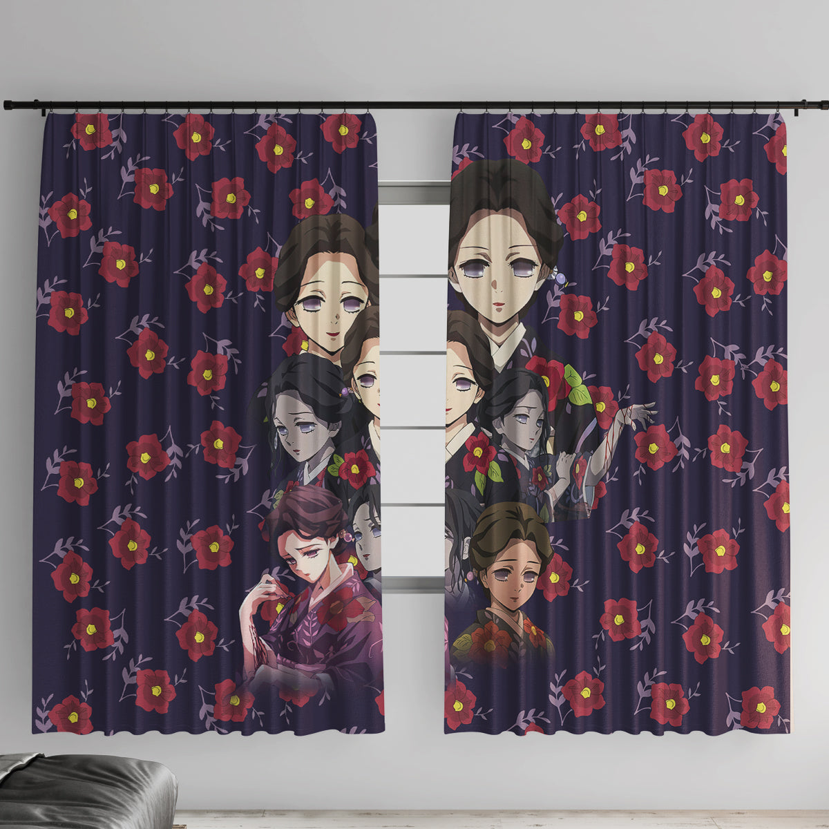 Tamayo Demon Slayer Window Curtain Anime Style