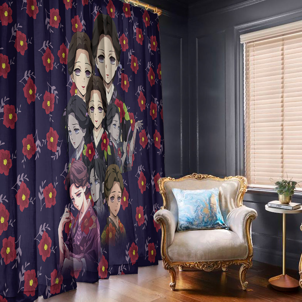 Tamayo Demon Slayer Window Curtain Anime Style