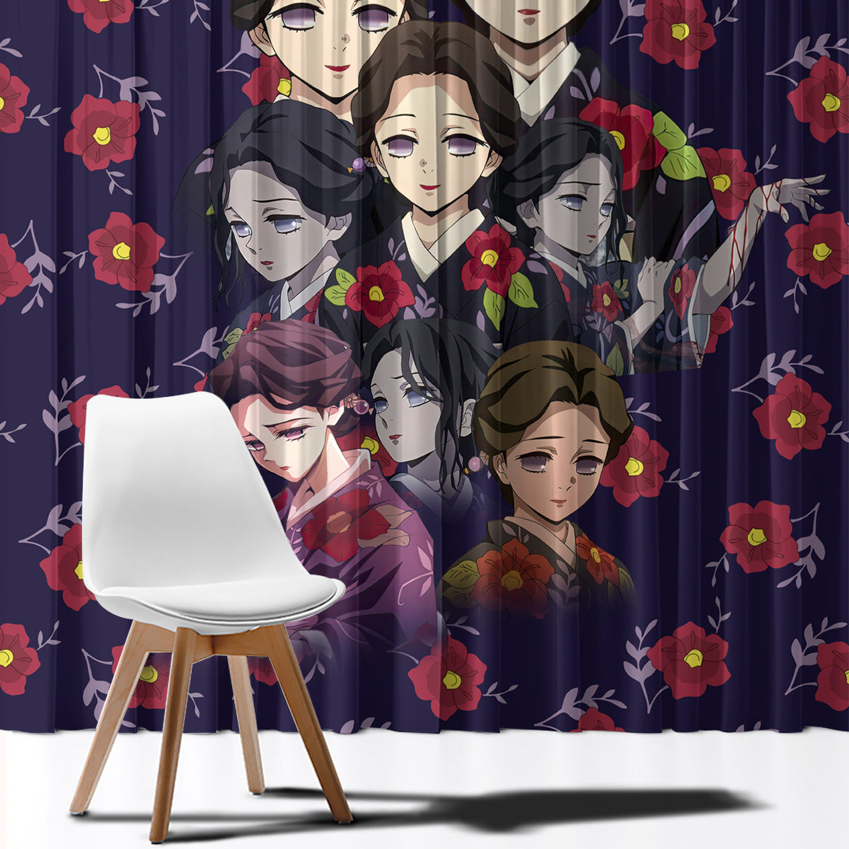 Tamayo Demon Slayer Window Curtain Anime Style