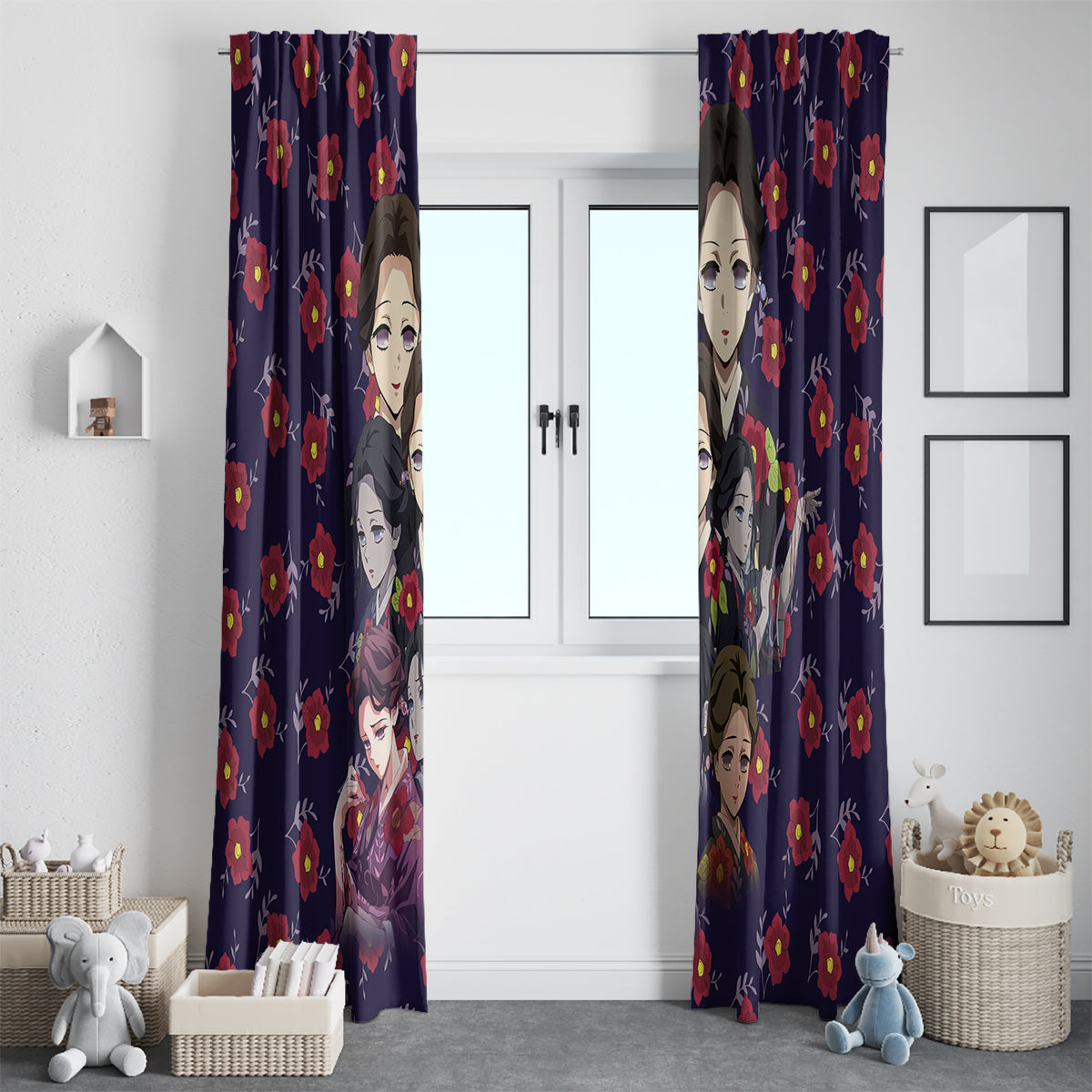 Tamayo Demon Slayer Window Curtain Anime Style