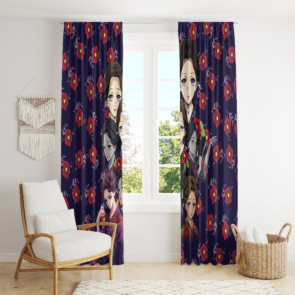 Tamayo Demon Slayer Window Curtain Anime Style