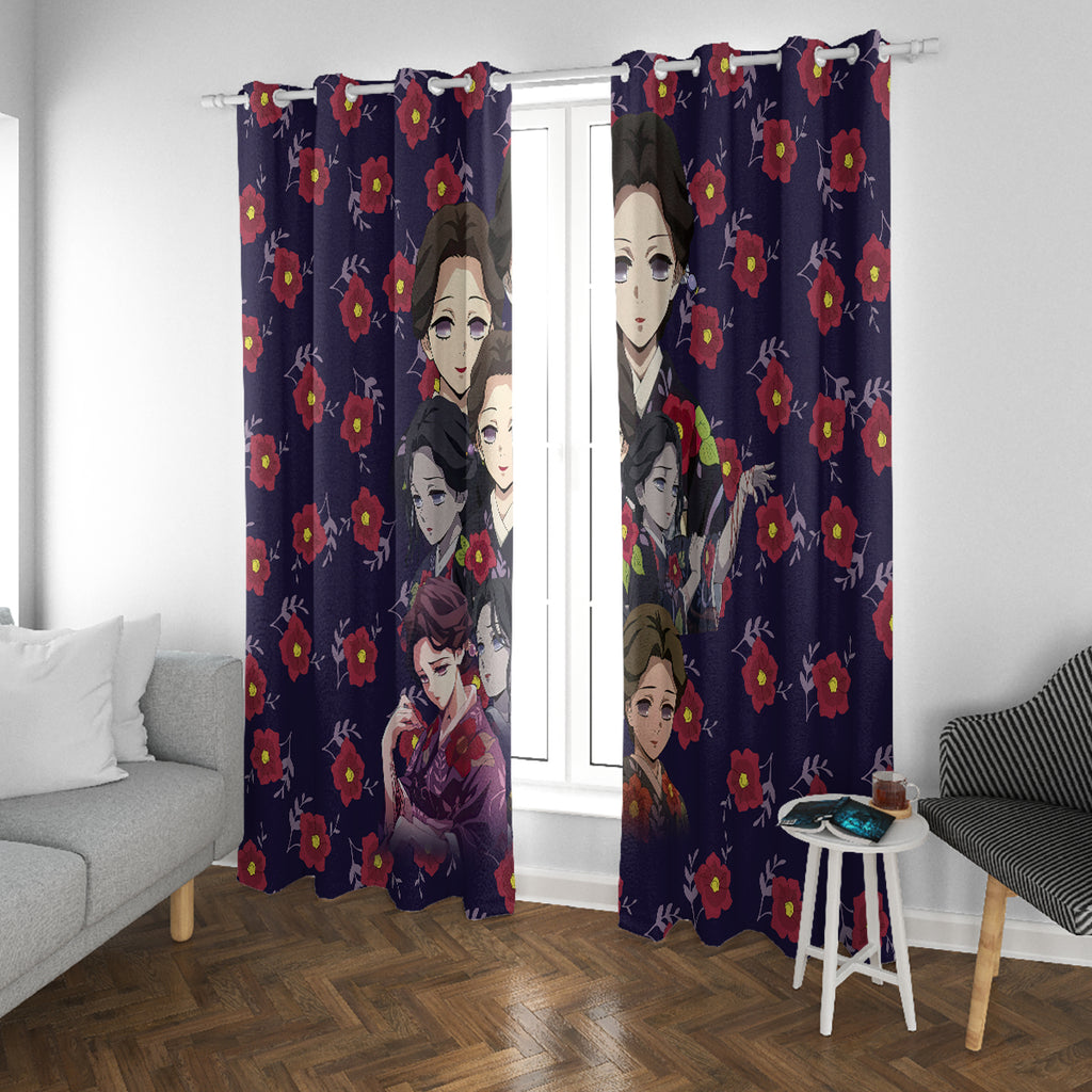 Tamayo Demon Slayer Window Curtain Anime Style