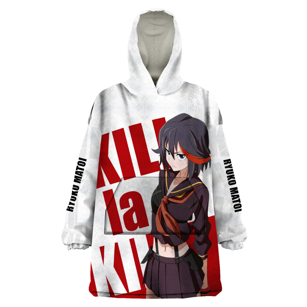 Ryuko Matoi Kill La Kill Wearable Blanket Hoodie Anime Style